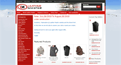 Desktop Screenshot of leathermaster.ca